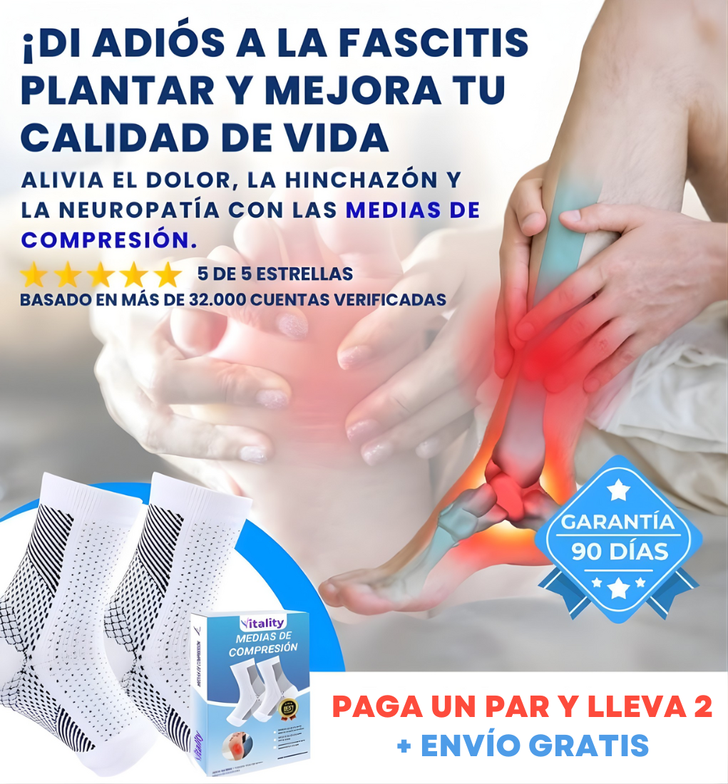 (2x1) Medias de Compresión Vitality