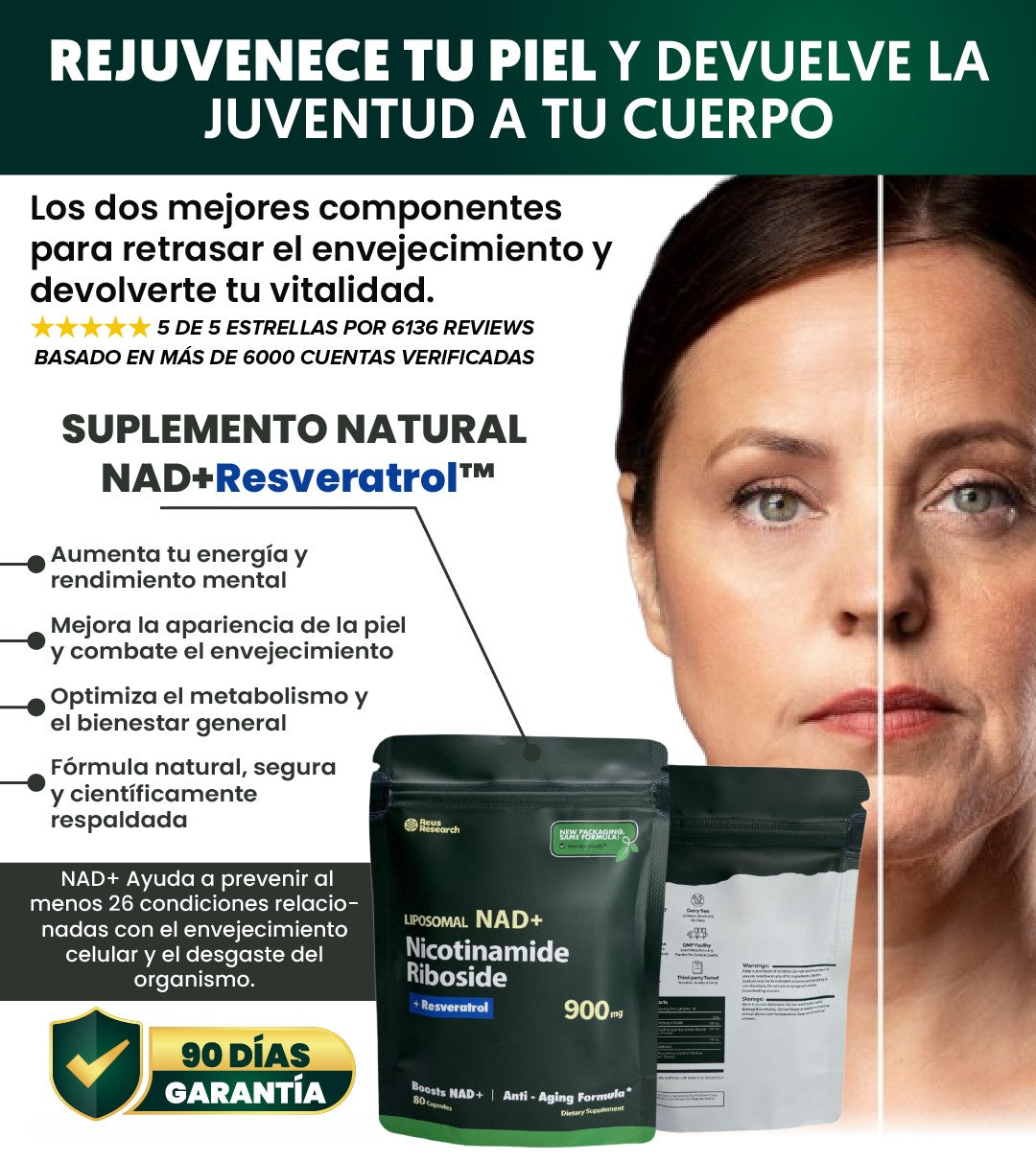 REJUVENECEDOR NAD+RESVERATROL