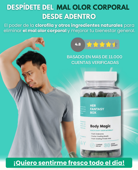 BODY MAGIC: ANTIOXIDANTE PARA ELIMINAR OLORES