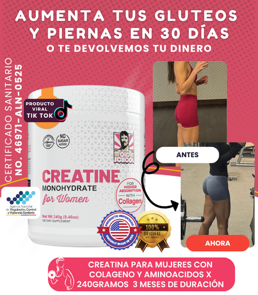 Creatina For Women con Registro ARCSA