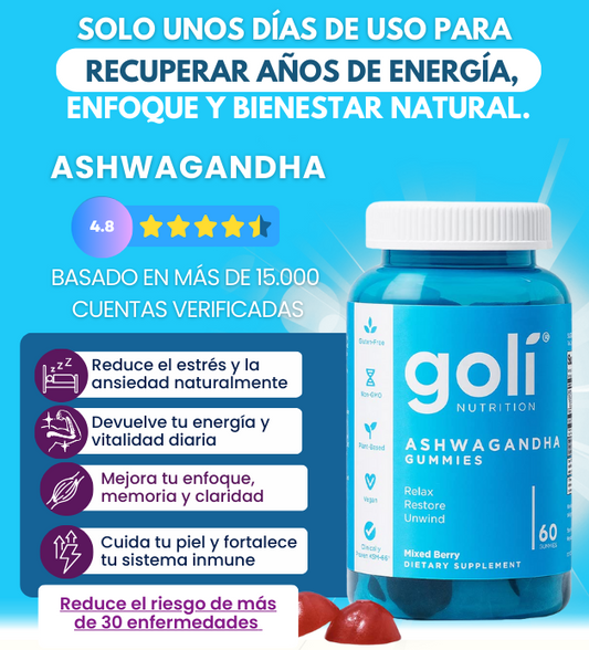 ASHAWANDA REDUCE EL ESTRES Y ANSIEDAD