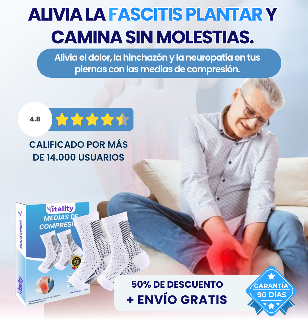 Par de Medias de Compresión Vitality